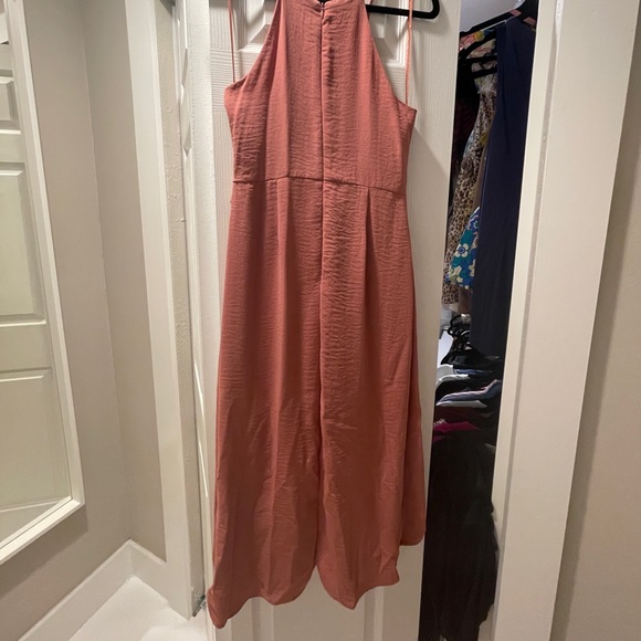 Vici Dolls High-low Front Tie Mauve Dress - Picture 3 of 5